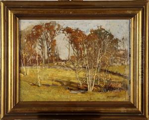 Autumn Landscapewith Birches - view 1