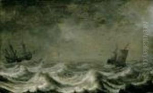 Bateaux Par Grand Vent by Pieter the Younger Mulier