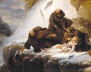 Rescuing a mother and her child by Carlo Dolci