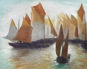 Flotille De Bateaux, Les Pecheurs Flotille De Bateaux, Les Pecheurs