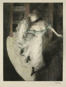 Tanzerin Auf Der Buhne by Alfredo Muller