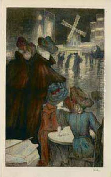 Place Blanche (le Moulin Rouge). 1904. - view 1