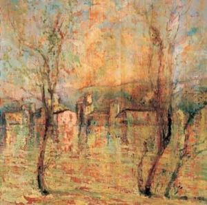 Paesaggio Con Case by Alfredo Muller