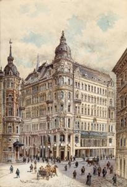 Veduta Dell""""edificio Centrale
Della Prima Associazione Generale Di Funzionari Della Monarchia
Austro-ungherese A Vienna - view 1