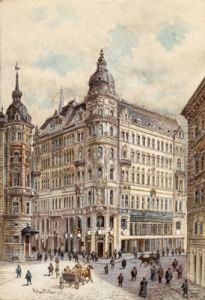 Veduta Dell""""edificio Centrale
 Della Prima Associazione Generale Di Funzionari Della Monarchia 
Austro-ungherese A Vienna
