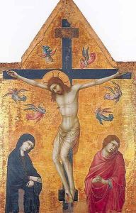 Crucifixion with the Virgin and St John the Evangelist 1330-35
