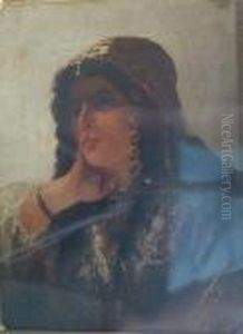 A Harem Beauty by Charles-Louis Mutler