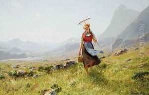 Returning from the Fields (Tilbake fra marken) by Hans Dahl