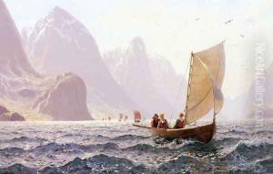 Regatta on a Norwegian Fiord by Hans Dahl