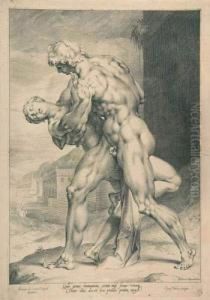 Der Raub Einer Sabinerin. by Jan Harmensz. Muller