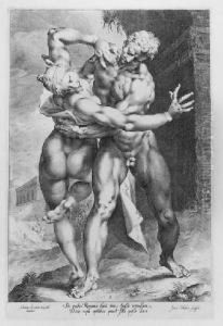 The Rape Of A Sabine Woman (b., 77-79; Holl. 65-67; New Holl. 77-79) by Jan Harmensz. Muller