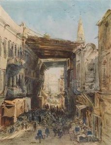 Strase Ineinem Orientalischen Basar by Leopold Carl Muller