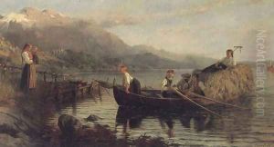 Returning from Harvesting by Hans Dahl