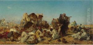 The Bedouin Encampment by Leopold Carl Muller