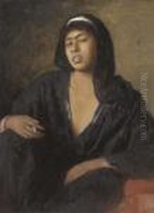 A Young Nubian Girl by Leopold Carl Muller