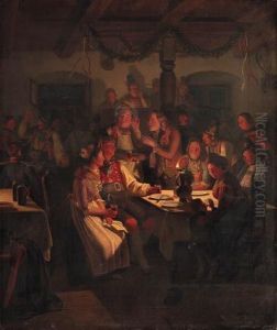 A Celebration In The Tavern by Moritzfeuermuller I Muller