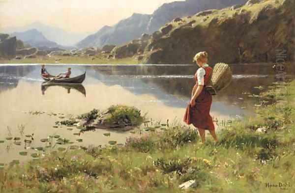 Rowing ashore - view 1
