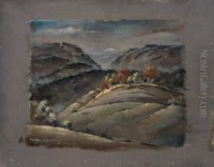 Muller-eibenstock ,herbstliche Hugellandschaft by Otto Muller