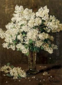 Still Life With Lilacs by Peter Paul Muller