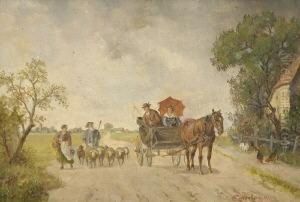 Begegnung Auf Der
 Landstrase.