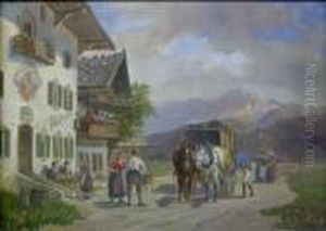 Alpine Village by Ludwig Muller-Cornelius