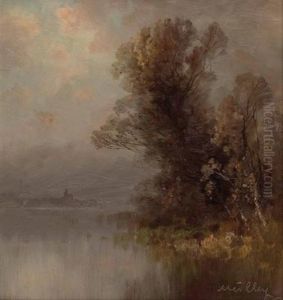 Blick Auf Einen See by Oskar Mulley