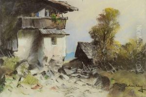 Bergbauernhof by Oskar Mulley