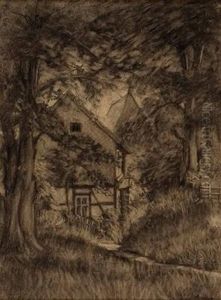 Hauser Im Wald by Oskar Mulley