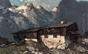 Hof Im Hochgebirge by Oskar Mulley