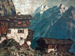 Wioska W Alpach by Oskar Mulley