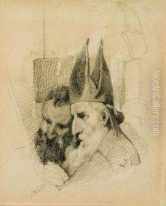 A Bishop And Another by William Mulready