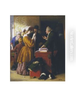 Choosing The Wedding Gown by William Mulready