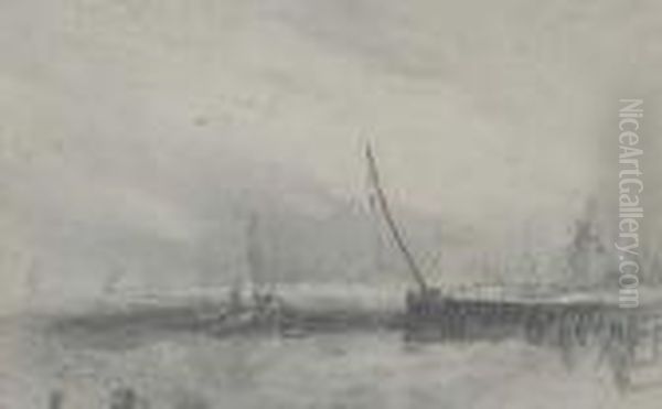 Vessels In A Squall Off The Coast - view 1