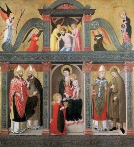St Lucy Altarpiece (Pala Di S. Lucia) 1500 by Domenico Da Tolmezzo
