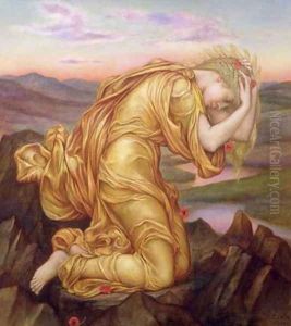 Demeter Mourning for Persephone 1906 by Evelyn Pickering De Morgan