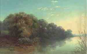 The Thames, Near Laleham by J. Mundell