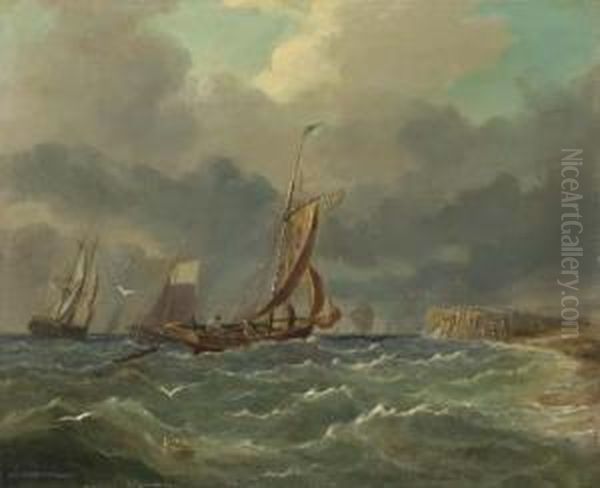 Rough Seas; Shipping Off The Coast - view 1