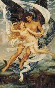Boreas and Orietyia by Evelyn Pickering De Morgan