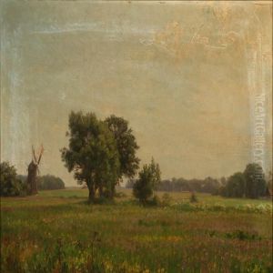 Landscape With A Mill by Emilie Mundt
