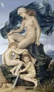 Sleep and Death the Children of the Night 1883 by Evelyn Pickering De Morgan