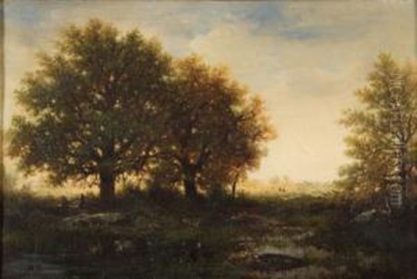 Figures In A Clearing - Twilight - view 1