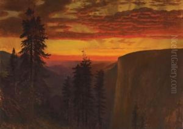 Dramatic Sunset, Yosemite - view 1