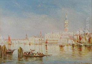 The Bacino San Marco, Venice; San Giorgio Maggiore, Venice, A Pair by Gilbert Davis Munger