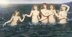 The Sea Maidens by Evelyn Pickering De Morgan
