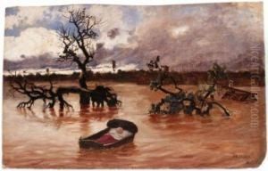 Inundacion De Malaga by Antonio Gomez Munoz Degrain