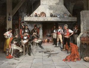 The Interrogation by Domingo Munoz y Cuesta