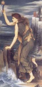 Hero Awaiting the Return of Leander by Evelyn Pickering De Morgan