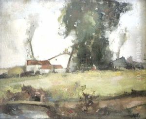 A Summer Farm Scene by Hugh Munro