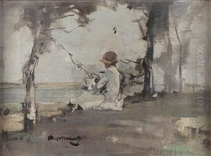 Sketching By The River by Hugh Munro