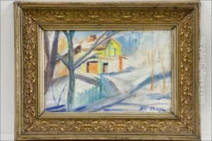 Talvimaisema - Vinterlandskap. by Ali Munsterhjelm